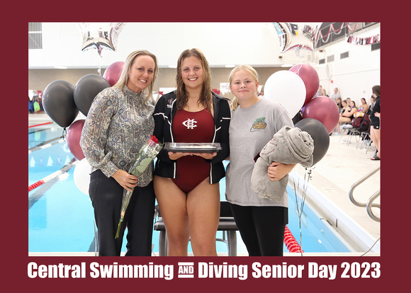Central Swimming and Diving Senior Day 2023 03