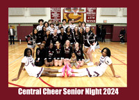 Central Cheer Senior Night 2024 group