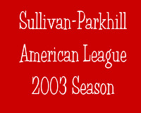 2003 Sullivan-Parkhill Little League Season
