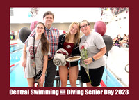 Central Swimming and Diving Senior Day 2023 11