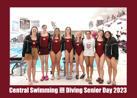 Central Swimming and Diving Senior Day 2023 12
